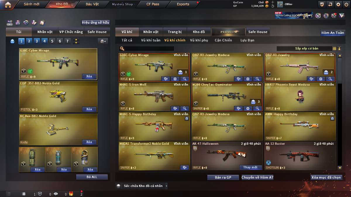 shop acc cf uy tin gia re